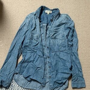 Cloth and Stone Indigo Denim Shirt
